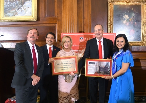 St. John’s University Receives Historic Gift from Lesley H. and William L. Collins